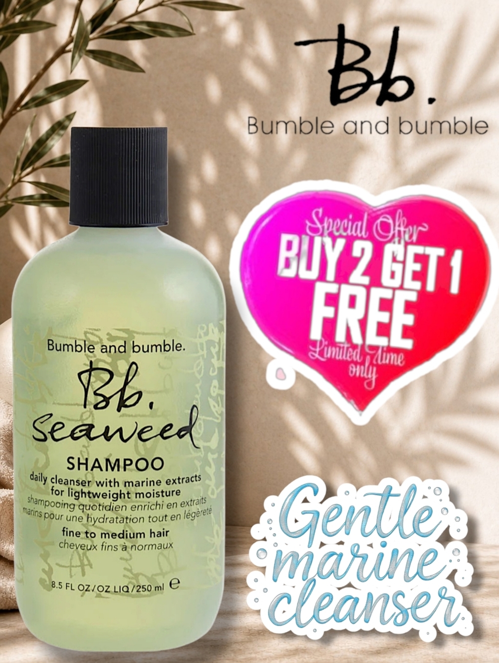 Bumble & Bumble "Seaweed" Mild Marine Shampoo
